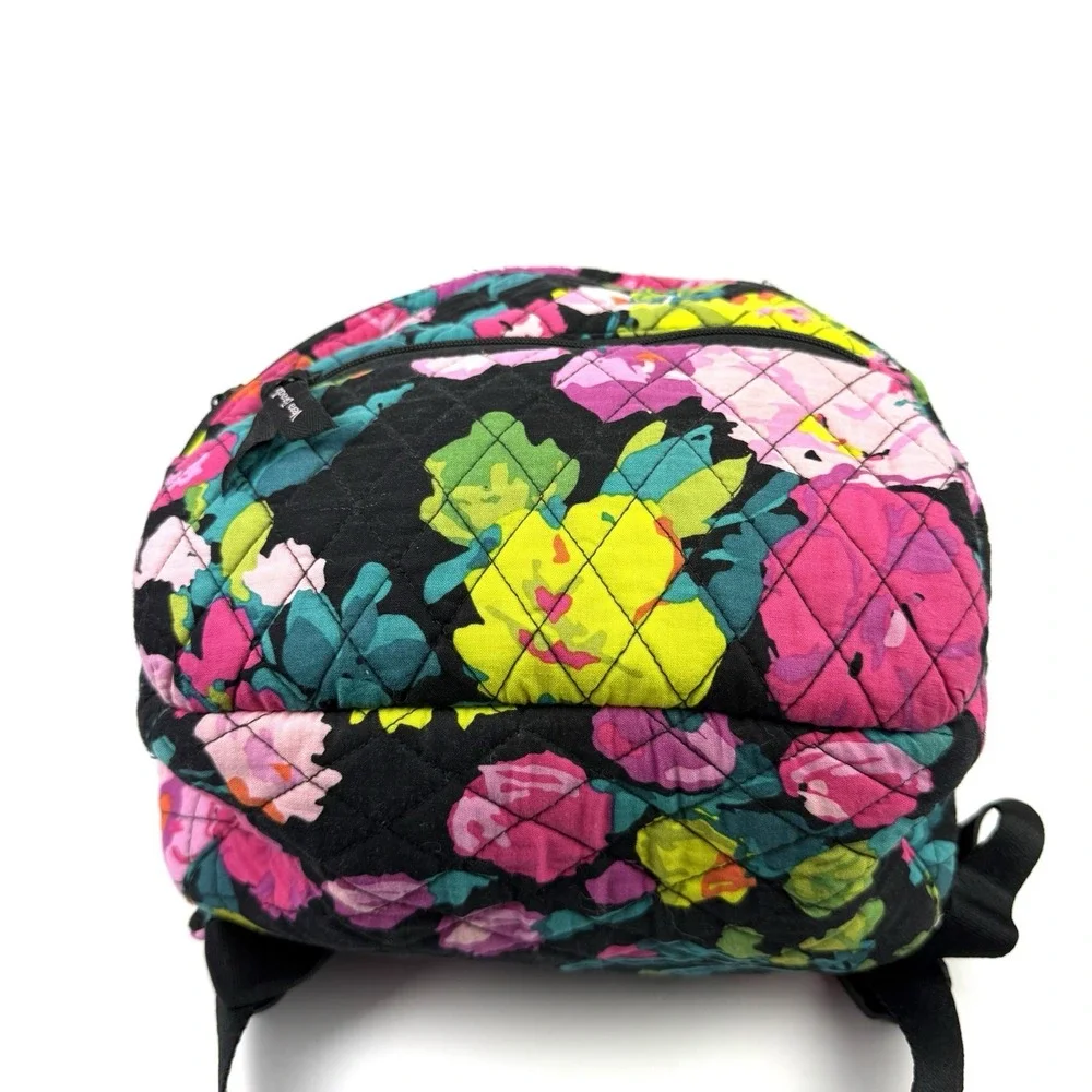 Vera Bradley Hilo Meadow Essential Backpack Small Floral Quilted Bag Used Once